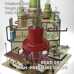 Válvula Reductora Neumática de Primera Etapa de Alta Presión para Control de Flujo en Tuberías Industriales <span class=keywords><strong>REGO</strong></span> 597F, Regulador de <span class=keywords><strong>Gas</strong></span> Propano para Quemadores de GLP - Product Image 2