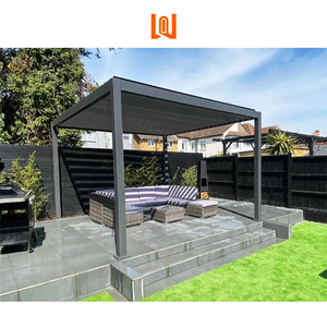 عريشة أنيقة من الألومنيوم للفناء مقاومة للماء ومقاومة للصدأ وتدوم طويلاً أثاث حدائق خارجي - Product Image 2