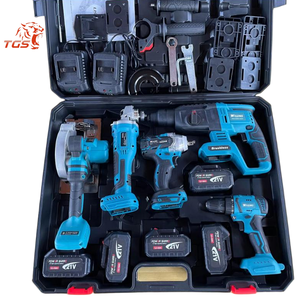 TGS disponíveis Vendas para MKT <span class=keywords><strong>Combo</strong></span> Ferramentas Elétricas 4 Kits Tool <span class=keywords><strong>Set</strong></span> 20v Volt Furadeiras sem fio Bateria DIY - Product Image 1