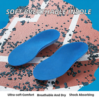 Semelles orthopédiques pour enfants, soutien de la voûte plantaire, correction des pieds plats, insert de chaussure en EVA, absorption des chocs, respirant, coussin de course sportive