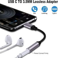 DAJIANG Personnalisé OEM USB Type C 3.5mm Femelle Audio Dongle Câble TUV Vérifié Auxiliaire Casque Jack Adaptateur PVC Veste Tresse
