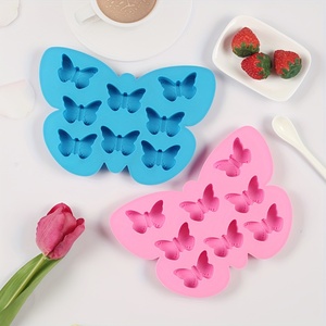 La fábrica MUYULINS puede personalizar un molde para caramelos con forma de mariposa de 8 cavidades, molde de silicona antiadherente LFGB, sin BPA, para gomitas y chocolate. - Product Image 6