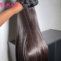 Lots de Cheveux Humains Vierges Alignés Naturellement, Qualité 12A 15A, Lisses Comme des Baguettes, Double Tissage, Origine Vietnamienne, Vente en Gros pour Fournisseurs