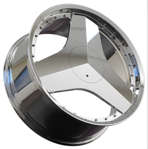 Rueda Forjada con Acabado Cromado Pulido, 5x115 5x112, 16-24 Pulgadas, 3 Radios, para Chevy Cedric, Caprice, Impala, <span class=keywords><strong>Cadillac</strong></span> Fleetwood, <span class=keywords><strong>El</strong></span> <span class=keywords><strong>Dorado</strong></span> - Product Image 5