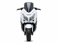 Scooter électrique de course luxueux 3000W, moto électrique 72V 35Ah avec pare-brise, freins à disque doubles, pneus larges