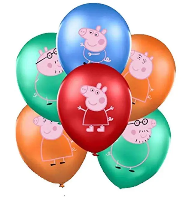 New Page Pig Little Girl Balloon Baby Birthday Party Decoration 12 inch Latex Balloon