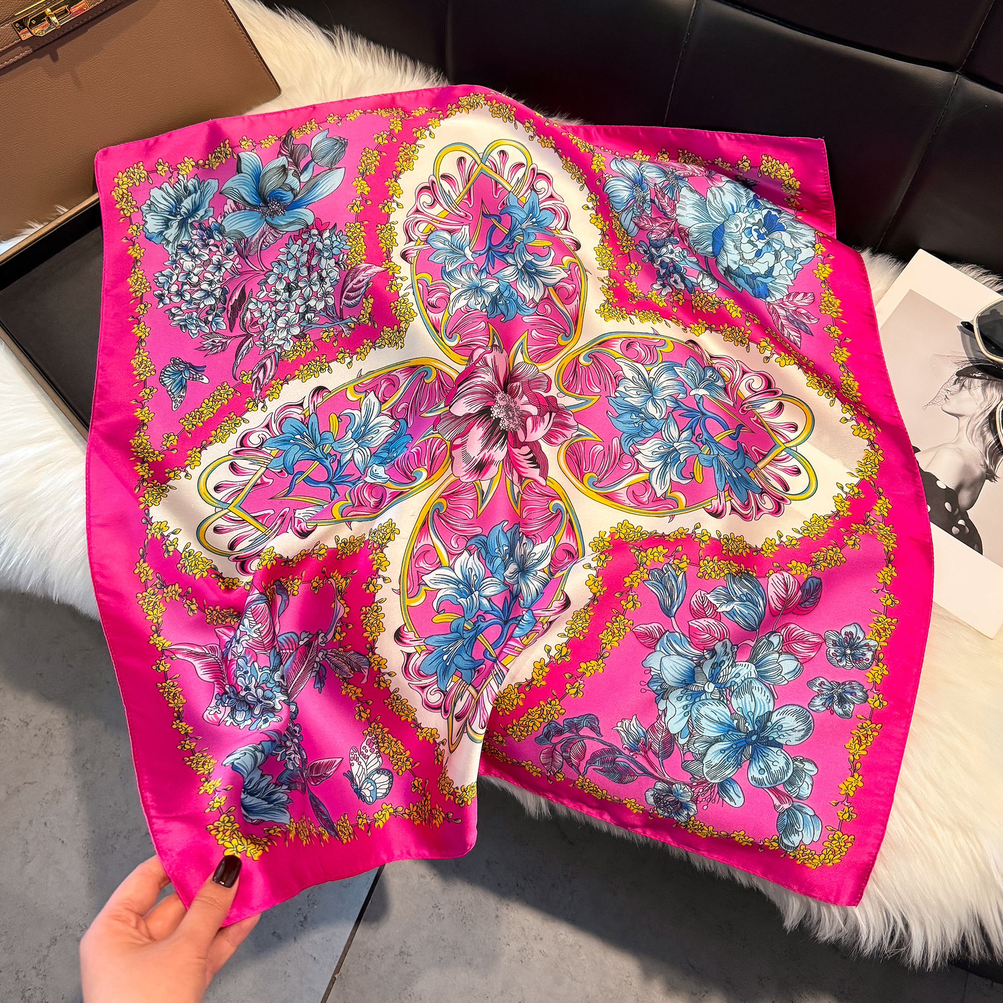 Bright rose pink
