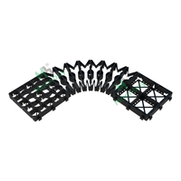Panneau flexible de drainage de grille de pavage en plastique de conception moderne pour le pavé de grille d'herbe de jardin de toit vente directe d'usine