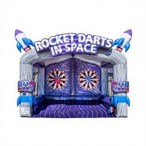Nouveau jeu de lancer de haches cosmiques Carnival 2025, jeu de fléchettes spatiales à double voie, gonflable en PVC pour parc d'aventure intérieur - Product Image 1