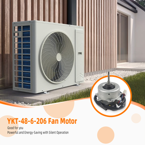 محرك مروحة خارجي YKT-48-6-206، تيار متردد 220-240 فولت، 50/60 هرتز، 0.40/0.47 أمبير، 48 واط، دوران عكس عقارب الساعة، 6 أقطاب، قطع غيار لمكيف الهواء 48 واط - Product Image 6