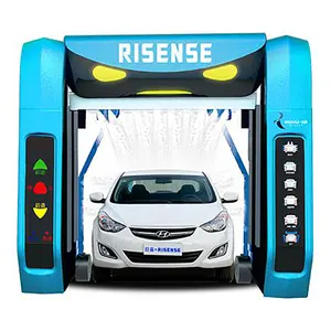 Risense double arm no contact contactless touchless risensewash 360 automatic car wash touch free without brush