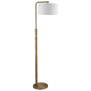Lámpara de Pie LED Moderna de Lujo con Pantalla de Tela Blanca, Base Negra Mate, Grande, para Hogar, Hotel, Sala de Estar, Decoración, Base E26 - Product Image 1