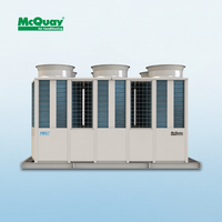 Refroidisseur d'eau industriel McQuay 400 kW à refroidissement par air, inverseur avec pompe et moteur à commande automatique pour projet à Dubaï