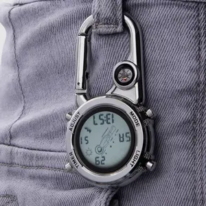 portable mountaineering buckle watch Outdoor sports hanging watch work Learn to use a strap compass