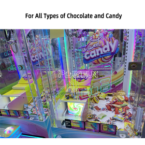 Nueva máquina de juego de Arcade que funciona con monedas Candy Pusher Fun Prize Gift Game Candy <span class=keywords><strong>Chocolate</strong></span> Claw Máquina expendedora - Product Image 2