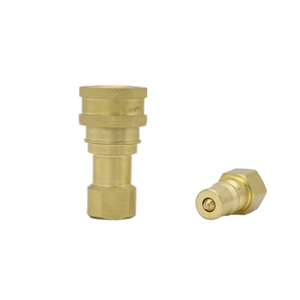 Connecteur rapide en laiton de haute qualité 1/4'' ISO7241-B, neuf, pour nettoyeur de tapis, résistant aux hautes températures et à la pression - Product Image 1