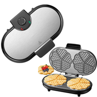 Aifa Gaufrier Électrique 3-en-1 à 2 Tranches, Presse à Panini et Machine à Sandwich avec Plaques Amovibles et Compartiment Profond pour Usage Domestique