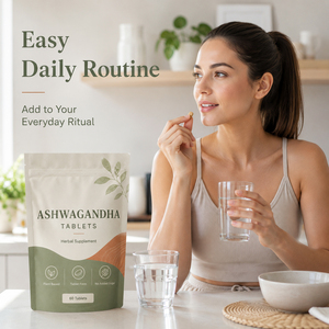 Complément alimentaire de haute qualité à base d'ashwagandha végétalien, haute concentration 3000 mg, comprimés pour adultes, pour le soutien immunitaire et l'énergie - Product Image 3