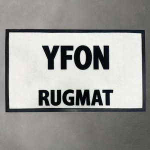 พรมทอในร่มแบบสั่งทำพิเศษ พร้อมโลโก้ ดีไซน์<span class=keywords><strong>เอง</strong></span>ได้ พรมปักลายตัวอักษรแบบทำมือ แผ่นยางปูพื้นแบบตัดตามสั่ง - Product Image 1
