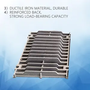 Ductile Iron Gully Grating EN124 Rainwater Grate Grid Plate Trench Drain Grill Gully Grating