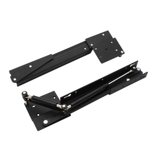 Double Bi Parting Metal Folding Shoe Bench <b>Hardware</b> With Spring Gas Rod Buffer For Cabinet Door Connection - Product Image 2