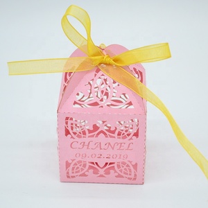 Cajas de Regalo para bautizo, recuerdo de primera comunión, corte láser - Product Image 4