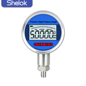 Jauge numérique Shelok personnalisable OEM en acier inoxydable haute précision 0,05FS pour eau, gaz, huile - Product Image 1