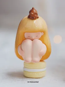 Mei Chai X Luo torta stordita scatola cieca in resina simpatico cartone animato giocattolo figurina buona notte foresta artista casa delle bambole accessori - Product Image 2