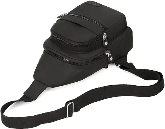 Tas punggung bahu Anti Maling, tas punggung selempang dada tahan air Unisex sepeda olahraga