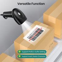 Escáner de Código de Barras con Soporte, USB, Cableado, Inventario, Escáneres de Códigos QR 2D y 1D para Computadora POS, Data Matrix Médica de la UE, GS-1 Databar