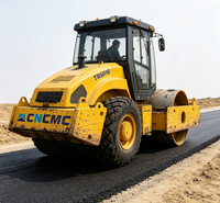 Compacteur vibrant à tambour unique en acier CNCMCTRSH18 540N/cm, charge linéaire, capacité de montée de 35 %, fiable, pour la compactation des chaussées routières
