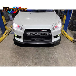 ألياف الكربون نمط سيارة الوفير الشفاه إيفو طبعة الملحقات ل ميستوبيشي لانسر السابقين الشفاه الأمامية - Product Image 3