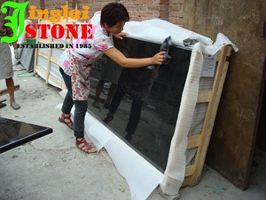 Modern High Quality Durable Black Granite Tile and Slab Polished <strong>Stone</strong> 15-30mm Cut-To-Size for Counter Top - Product Image 3