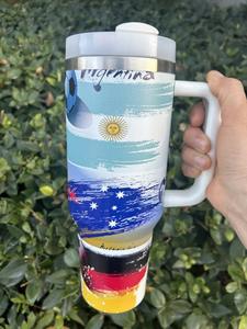 Vasos Térmicos de Acero Inoxidable de 40 oz con 15 Colores de la Copa Mundial de Fútbol 2026, Ecológicos, para Oficina, <span class=keywords><strong>Viajes</strong></span>, Estados Unidos, Canadá, México, Vasos para Fanáticos - Product Image 4