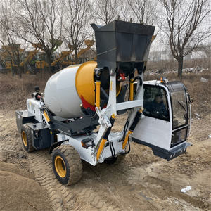 เครื่องผสมปูนคอนกรีตแบบอัตโนมัติพร้อมปั๊มเครื่องผสมคอนกรีต3.5 CBM - Product Image 1