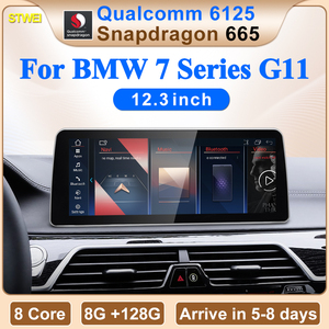 CNSTWEI Reproductor Multimedia para Auto con Pantalla de 12.3 Pulgadas, Qualcomm 665 6125, Android 14, para BMW Serie 7 G11 G12, Reproductor de Video para Auto con Cable - Product Image 2