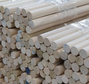 EFS Polished Durable Solid <b>Wood</b> <b>Round</b> Dowel Rods-Freestanding Modern Decor for Holiday & DIY Crafts - Product Image 1