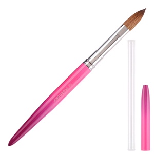 30%Kolinsky Acrylic Nail <b>Brush</b> 16 for Art <b>Brush</b> Metal Holder Factory Custom Nail Art Supplier - Product Image 6