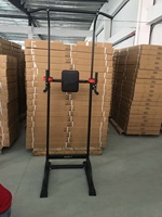 Station de fitness multifonctionnelle portable en acier réglable et pliable pour tractions, squats et dips, pour entraînement à domicile