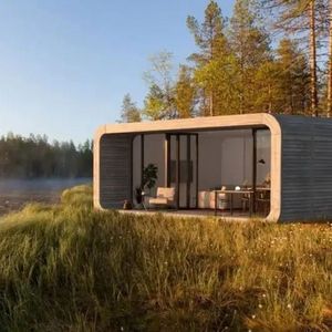 Casa Prefabricada Moderna y Económica Tipo Cabaña Apple <span class=keywords><strong>en</strong></span> <span class=keywords><strong>Venta</strong></span>, Oficina Portátil Prefabricada de 20 Pies/40 Pies, Contenedor Insonorizado - Product Image 5