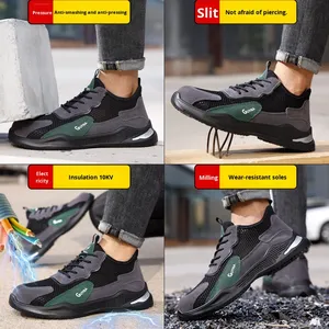 Scarpe da Lavoro <span class=keywords><strong>Estive</strong></span> per Uomo, Isolate e Traspiranti, con Puntale in Plastica, Calzature da Lavoro Personalizzabili - Product Image 2