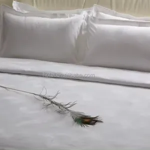 Luxury 100% cotton White hotel bed set
