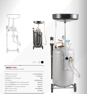 Unité de pompage pneumatique 80L Matériau en fer pour égouttoir à <span class=keywords><strong>huile</strong></span> collecteur d'<span class=keywords><strong>huile</strong></span> usée Machine équipement de véhicule pour <span class=keywords><strong>huile</strong></span> vidangée aspirée - Product Image 5