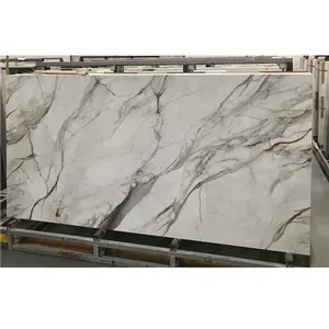 Artificial Popular Slabs Factory Supplier Big Polished Sintered Stone Slab Countertops For Kitchen