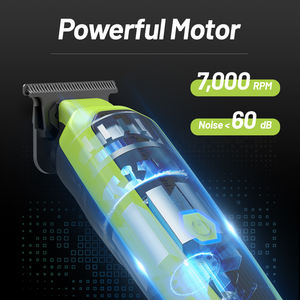 Máquina de corte de pelo <span class=keywords><strong>profesional</strong></span> para hombres, fábrica, venta al por mayor, pelo potente personalizado para cortadora, hoja de cerámica, Inglés para uso doméstico - Product Image 2