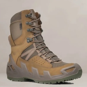Chaussures de randonnée montantes DF en cuir véritable à huit griffes, respirantes, imperméables, antidérapantes et amortissantes pour le sport et les voyages - Product Image 5
