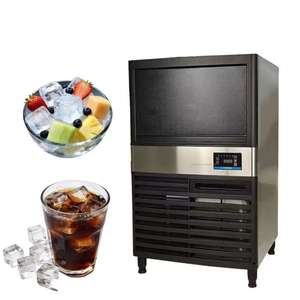 Máquina de Hielo Pequeña para Bar, Máquina Industrial de Hielo en Cubitos, Máquina de Hielo de Acero Inoxidable de 30 kg/24 h para el Hogar, Ideal para Marketing - Product Image 1