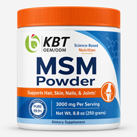 Complément Sportif Personnalisé Glucosamine Chondroïtine Suppléments Articulaires Marque Privée Poudre de MSM pour Cheveux Peau Ongles Soutien Articulaire