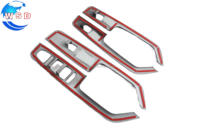 Panneau de commande de lève-vitre intérieur en fibre de carbone ABS pour BYD Shark 6, accessoires de modification intérieure