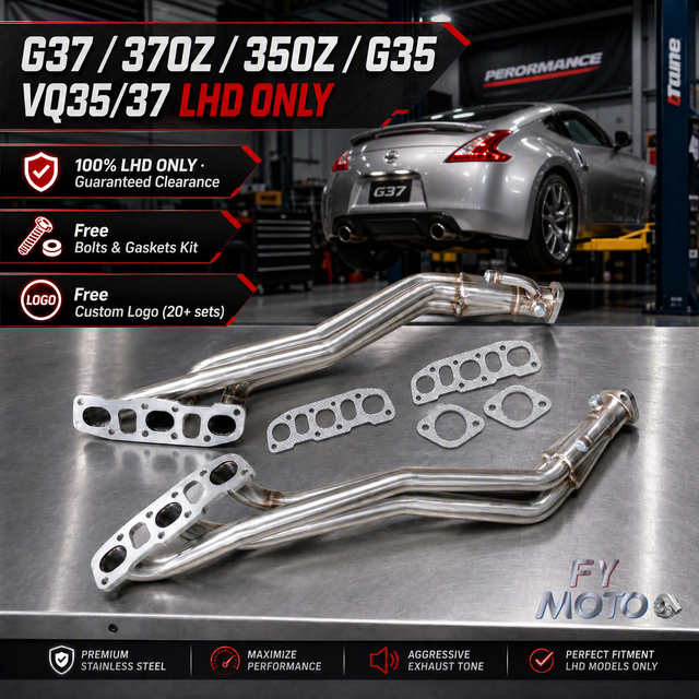 Exhaust Header Longtube Headers G37/370Z 350Z/G35 VQ35/37 LHD ONLY